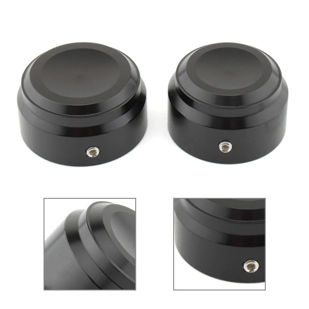 1 Pair Rear Axle Covers Black Aluminum for Harley Nightster 975 (2022–2023)