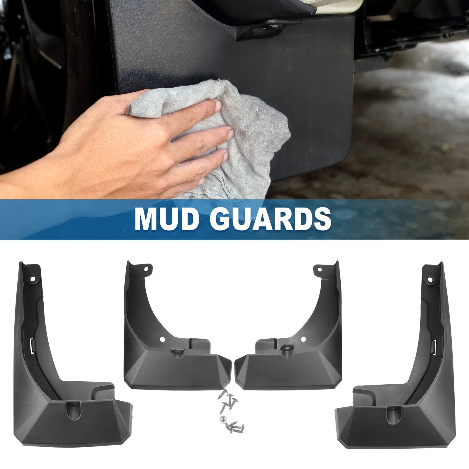 Front and Rear Side Mud Flaps Splash Guards for Toyota Corolla Cross (2021–2023)