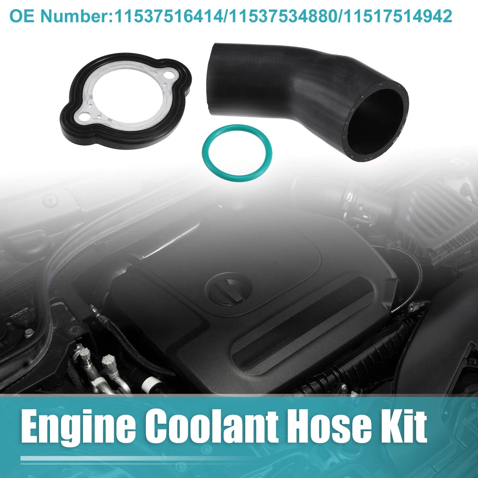 Engine Coolant Hose Kit Replacement for BMW 1 3 Series E82 E90 E91 E92 E93 (2010–2013)