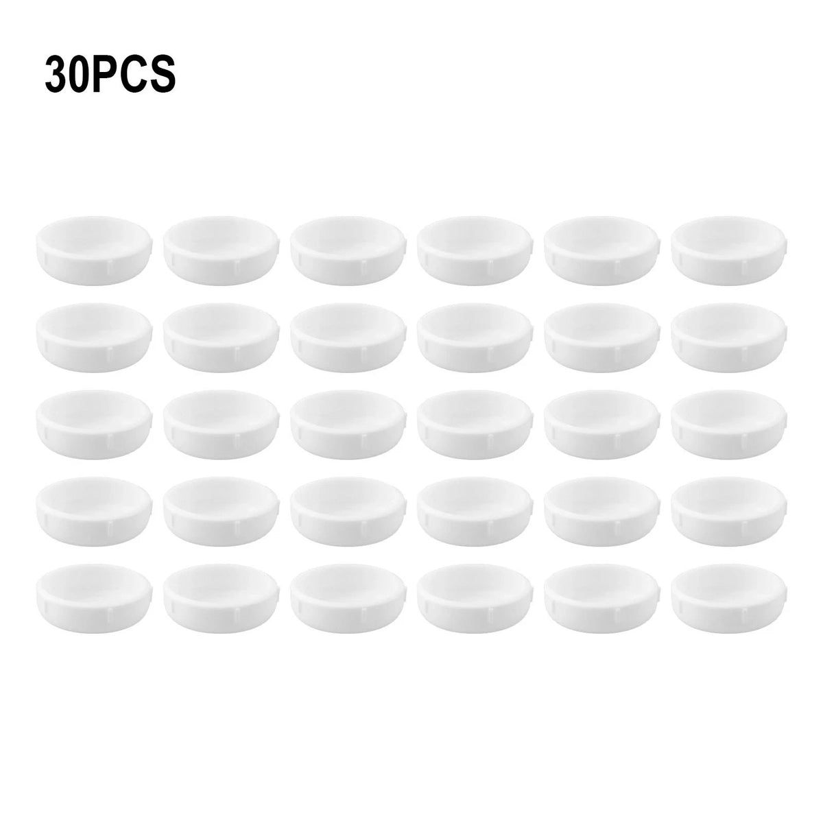 30 Pack PVC Leg Protectors for Wrought Iron Patio Furniture