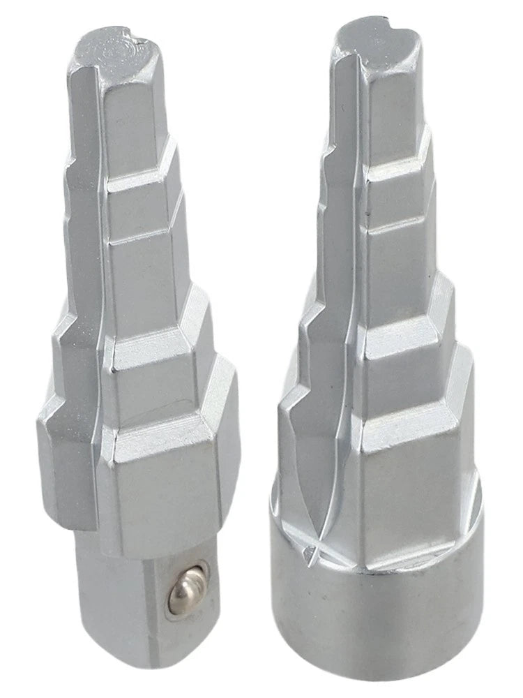 Set of 2 Stepped Radiator Spanners with 1/2 Inch Square Adapter