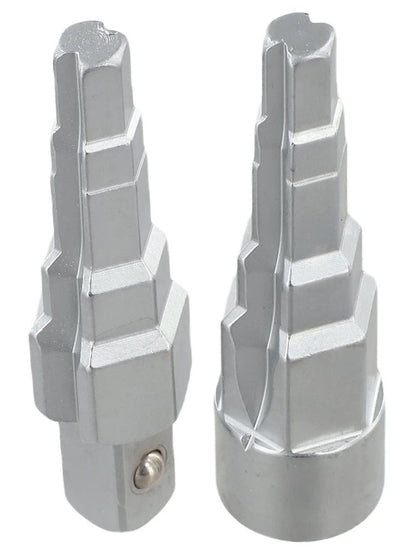 Set of 2 Stepped Radiator Spanners with 1/2 Inch Square Adapter