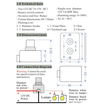 LED Dimmer Switch for Simplified Installation