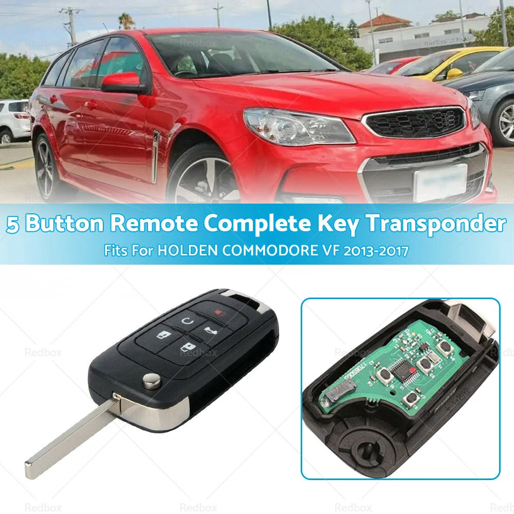 5 Button Remote Key Fob for Holden Commodore VF (2013–2017)