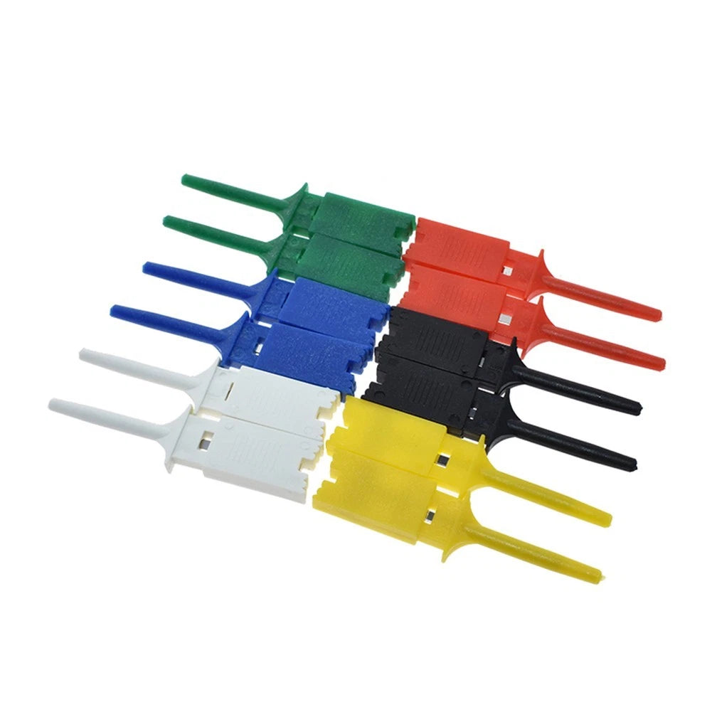 Set of 12 Electronic Testing Clip Hooks for Automotive Use