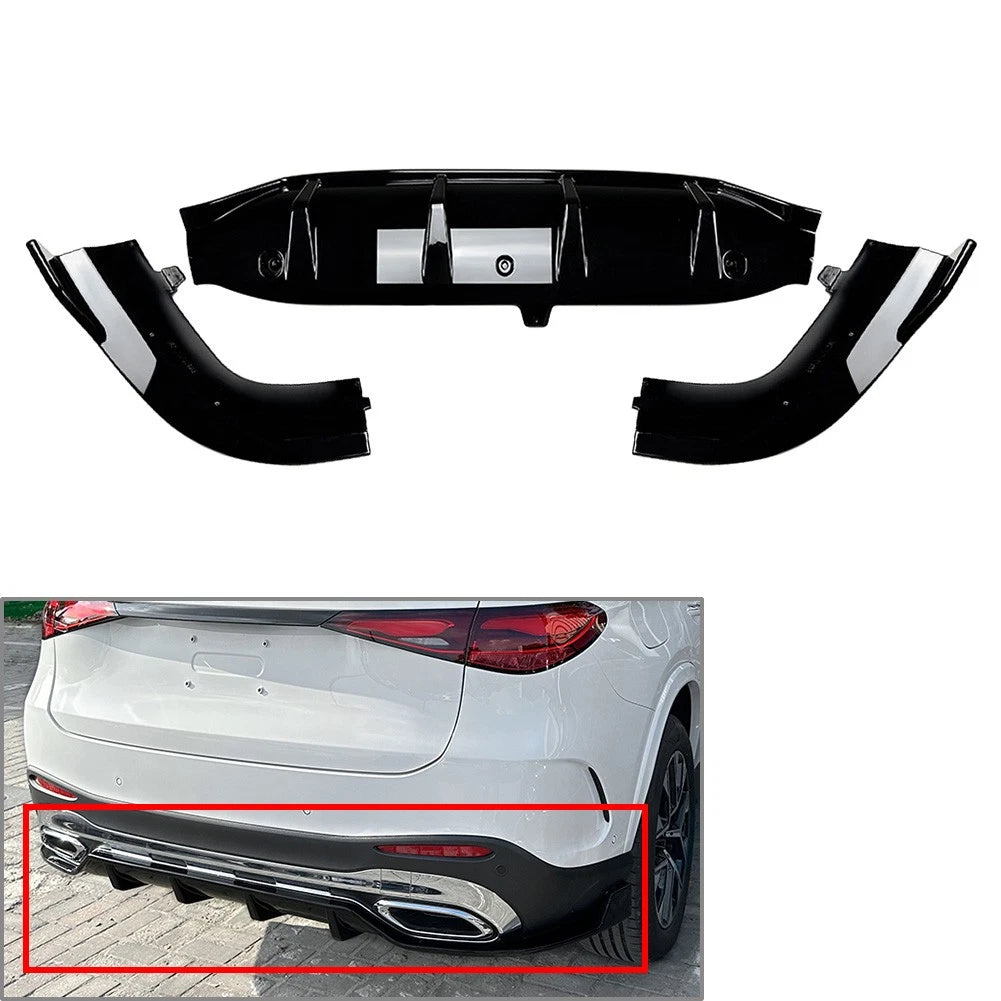Rear Bumper Spoiler Splitter Lip for Mercedes Benz GLC-Class (2023–2023)