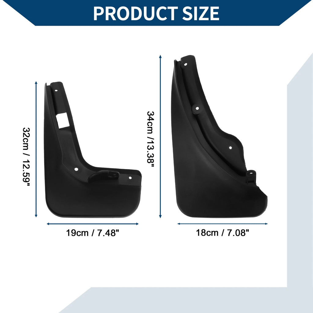 Mud Flaps Splash Guards 1 Set Mud Guards for Mercedes-Benz C Class (2007–2011)