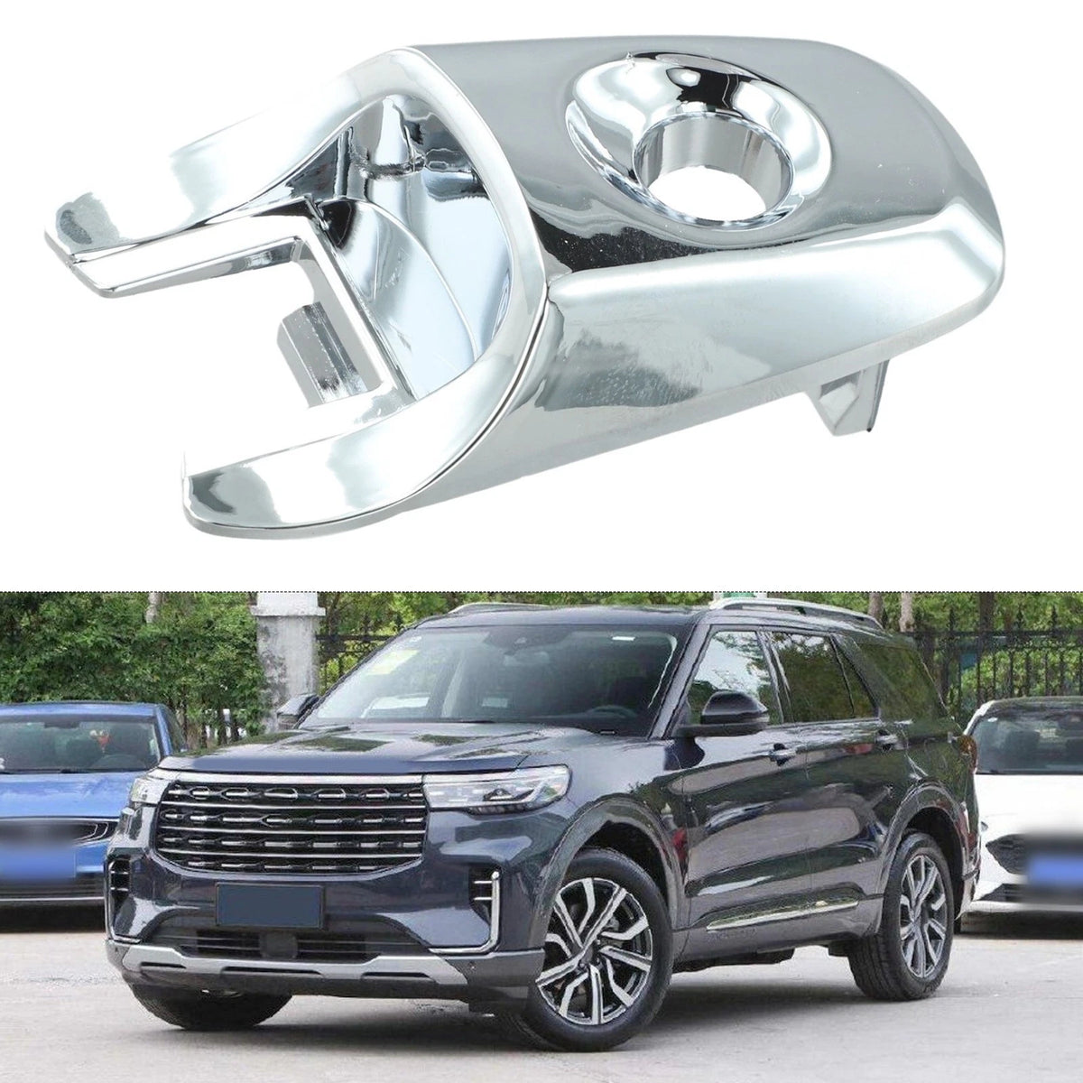 Chrome Front Left Door Lock Cover Cap for Ford Explorer