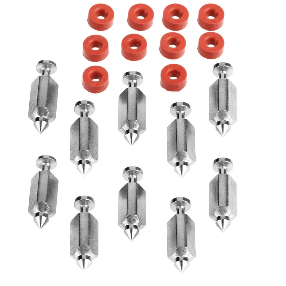 10Pcs Carburetor Float Needle Valve Seat Kit for Briggs & Stratton (398188)