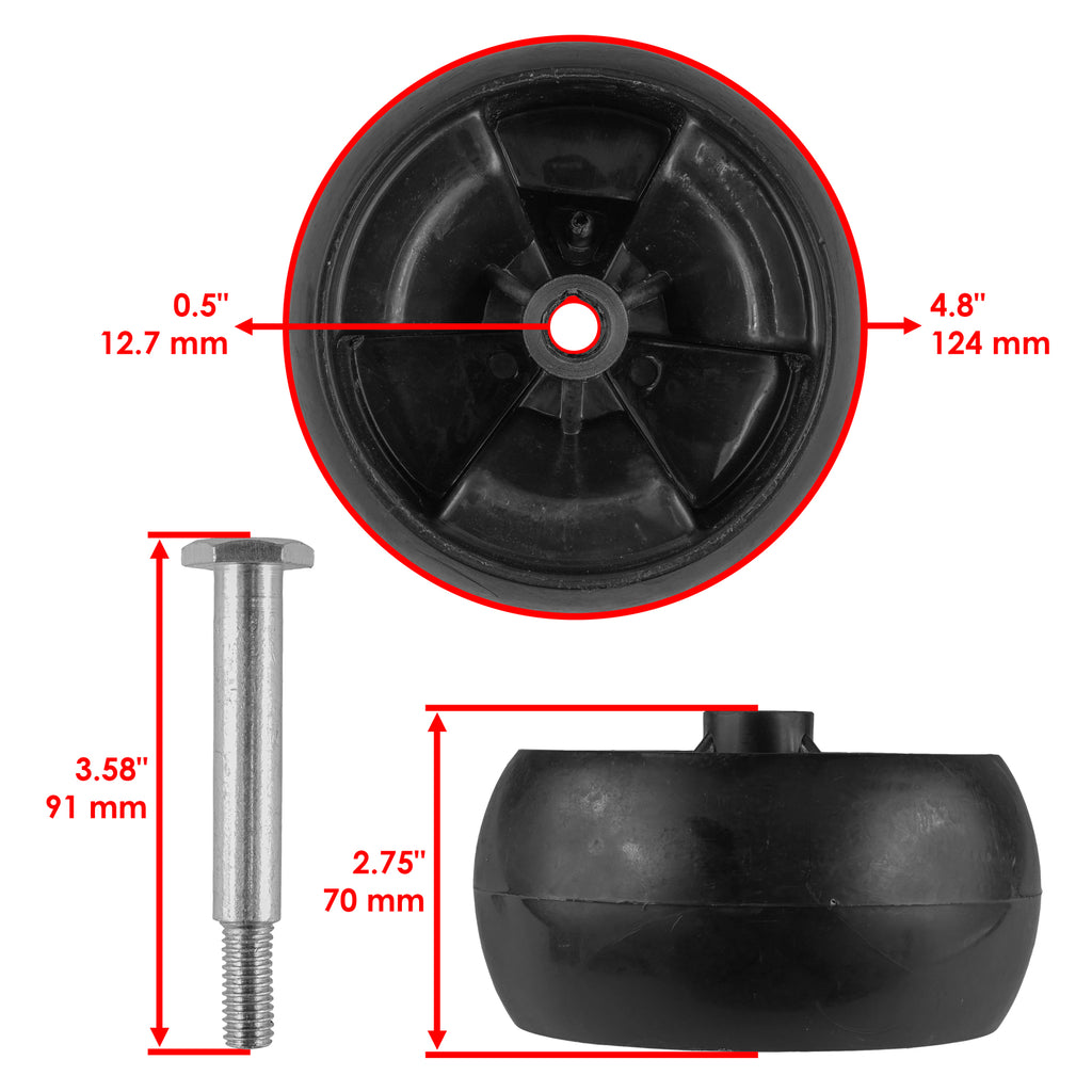 Deck Wheel Kit Replacement for MTD 54 Inch (2010–2015)