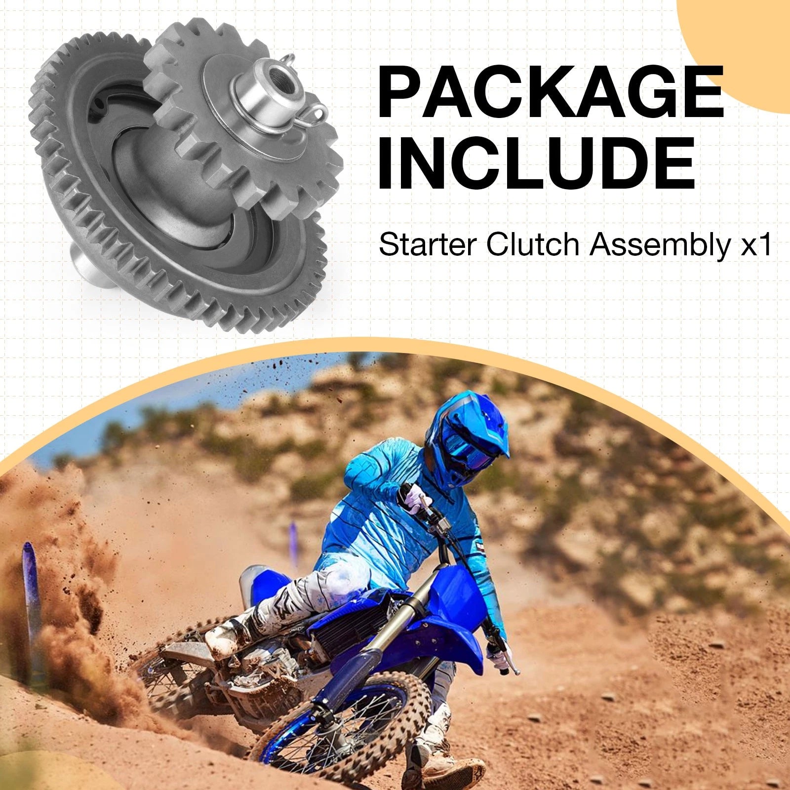 Starter Clutch Assy for Yamaha YZ450F/WR450F (2018–2023) BR9-15570-20-00