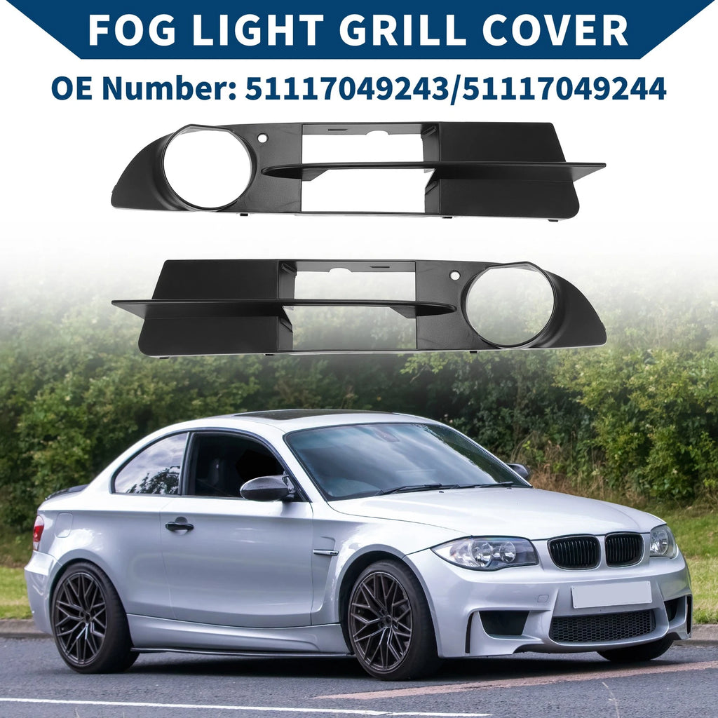 Front Fog Light Grill Pair Replacement for BMW E60 E61 (2004–2010)