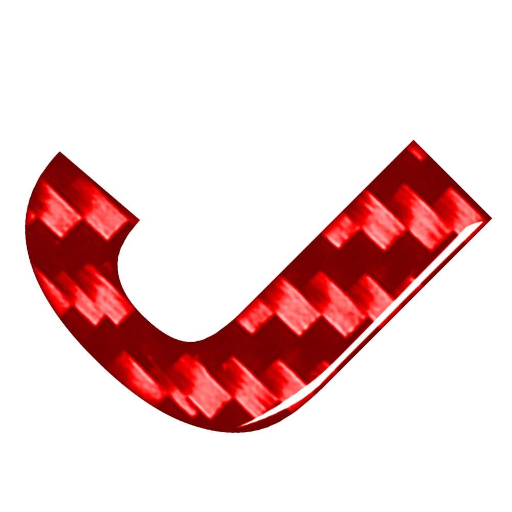 Carbon Red Letter Decals for Car Badge Emblem