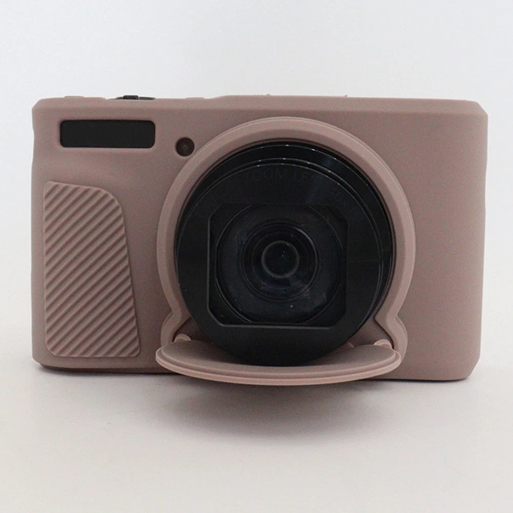 Silicone Case + 2 Tempered Glass Screen Protectors for Canon SX740