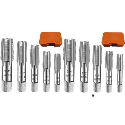 5 Piece NPT Thread Tap Set 1/8 1/4 3/8 1/2 3/4 Inch for Repairs