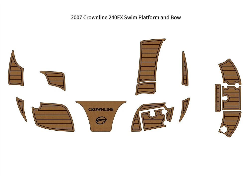 EVA Foam Teak Decking Flooring Pads for Crownline 240EX (2007)