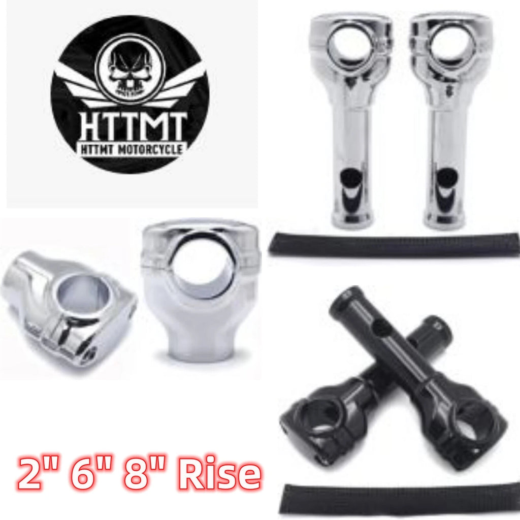 2" 6" 8" Risers Top Clamps for Harley Dyna Fat Bob Wide Glide (2006–2017)