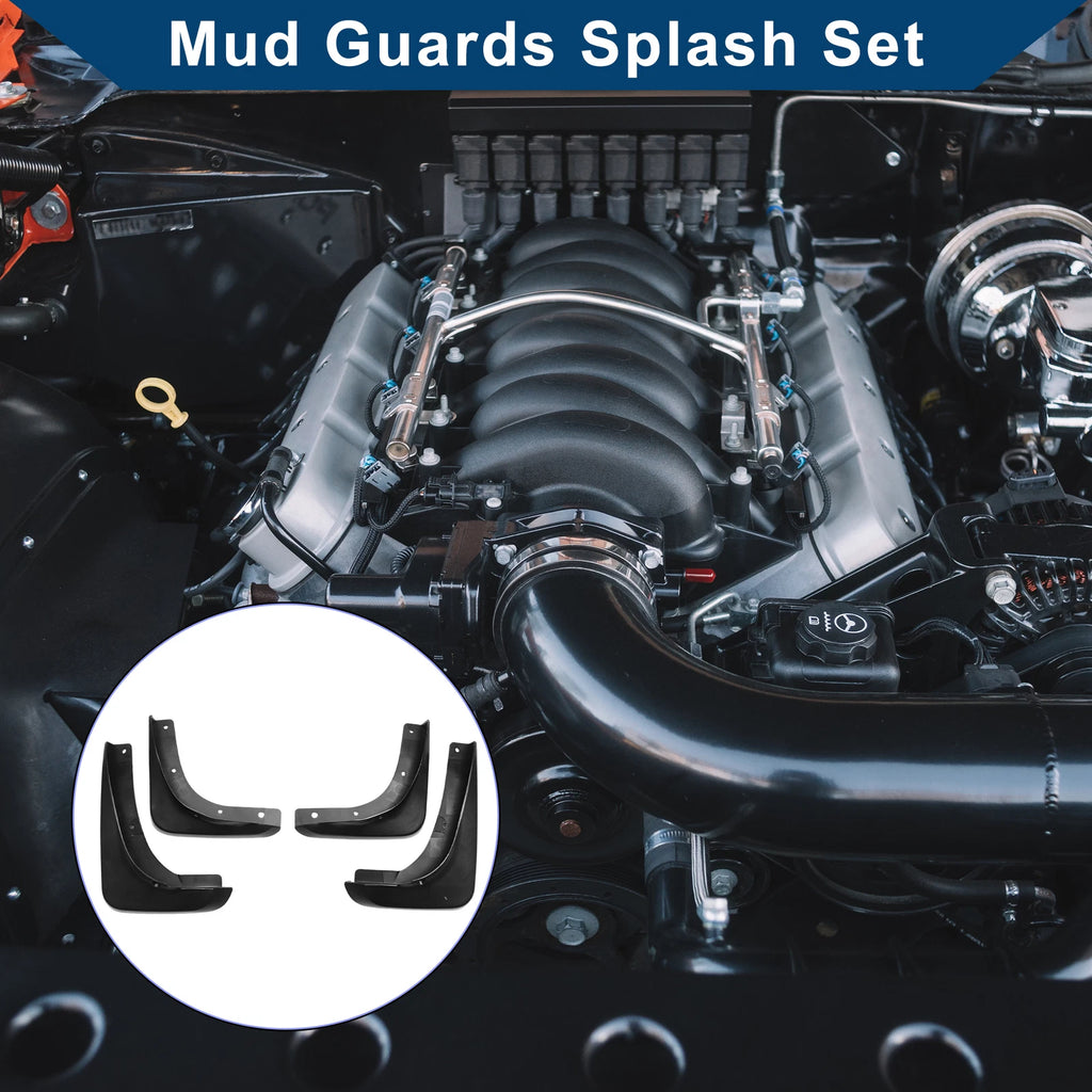 Set of 2 Mud Flaps Splash Guards for Chrysler 300C (2009–2012)