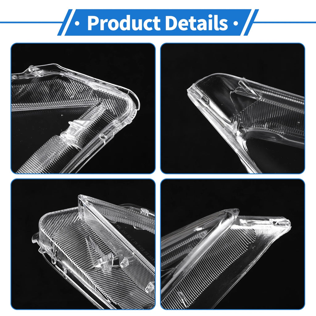 1 Pcs Headlight Lens Cover for Mazda 3 (2013–2015) PC Clear