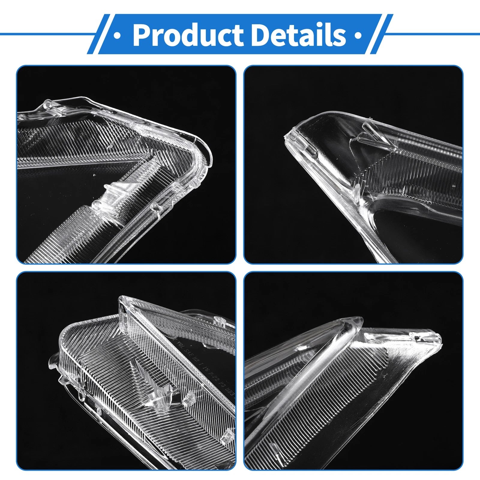 1 Pcs Headlight Lens Cover for Mazda 3 (2013–2015) PC Clear