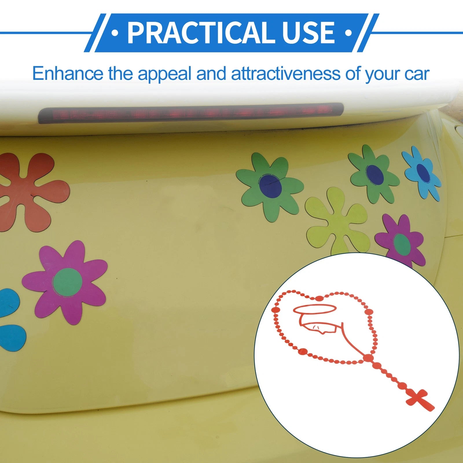 Reflective Bumper Decal for Universal Fit (1 Pcs)