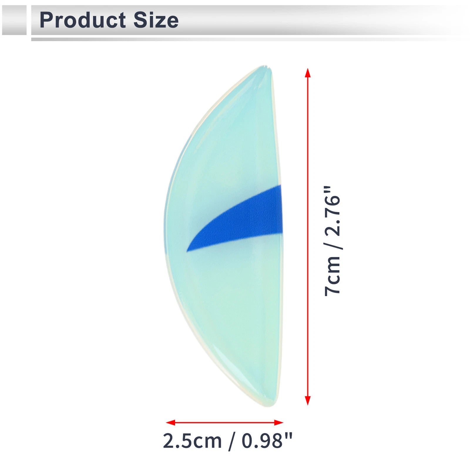 Reflective Bumper Decal for Universal Fit (Blue Arc Blue Eyes Pattern)
