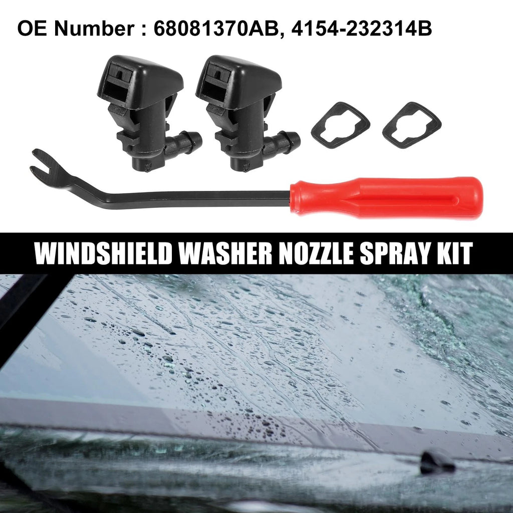 Windshield Washer Nozzle Kit Front Set for Dodge Dart (2013–2016)