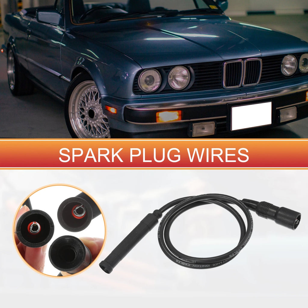 Ignition Coil Spark Plug Wire Kit for BMW 3 Series (1986–1989)