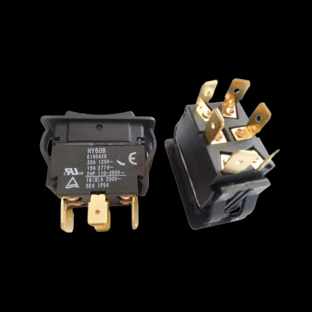 Waterproof ABS Rocker Switch HY60B 20A 6 Pin for Boat Applications