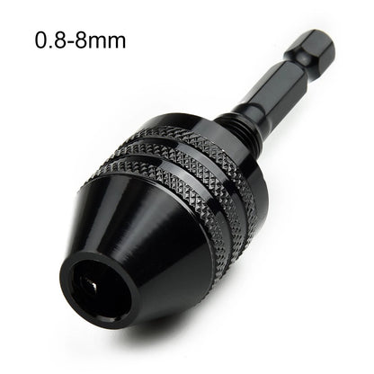 Quick Release Drill Converter Keyless Chuck Adapter for 14 Inch Hex Shank