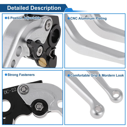 Adjustable Short Brake Clutch Lever for Ducati Hypermotard 796 (2008–2012)