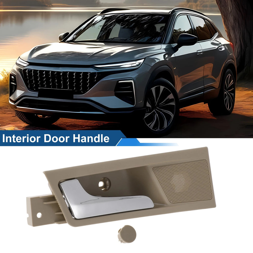 Rear Left Passenger Side Interior Door Handle for Roewe 350 (2012–2015) Beige Chrome