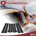 Door Pillar Window Trim for Audi Q7 (2006–2015) Black Front Rear Left Right