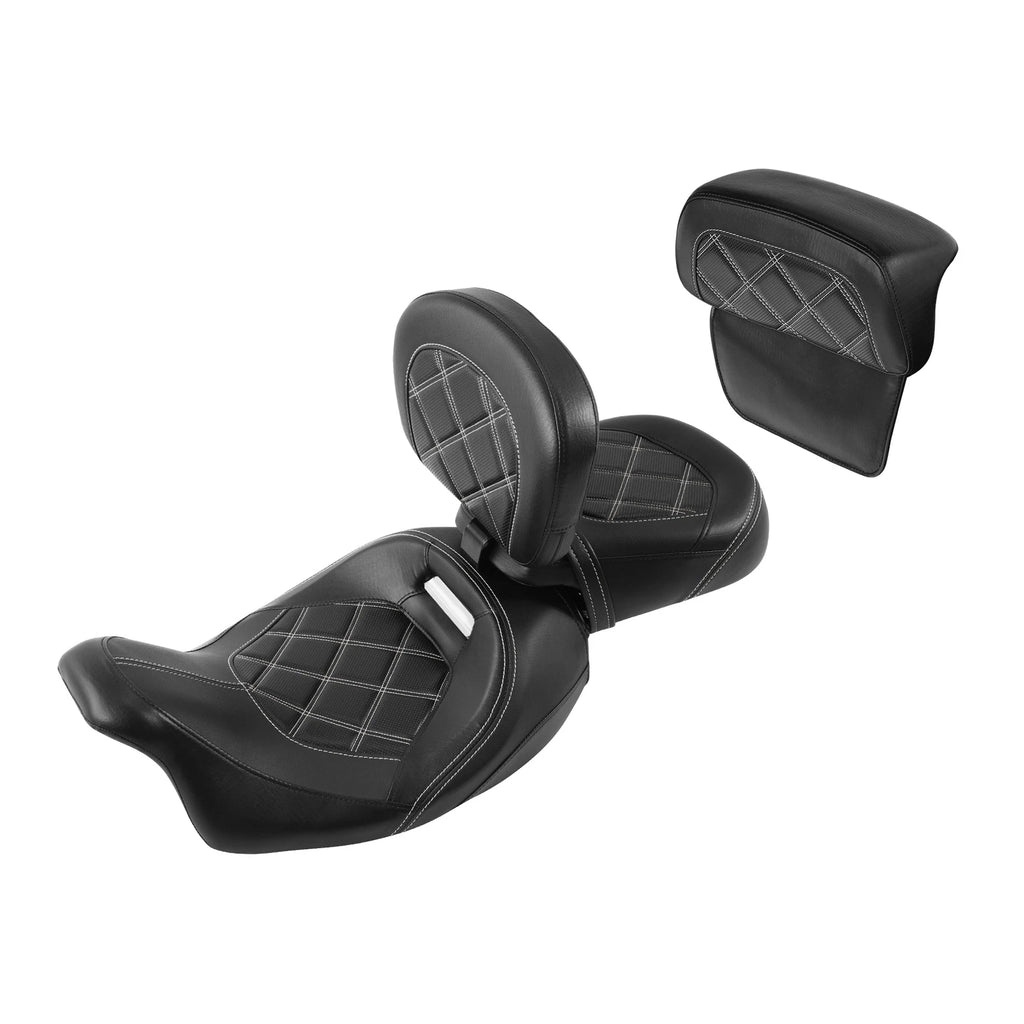 Driver Passenger Seat & Backrest for Harley Touring CVO Road Glide (2014–2023)