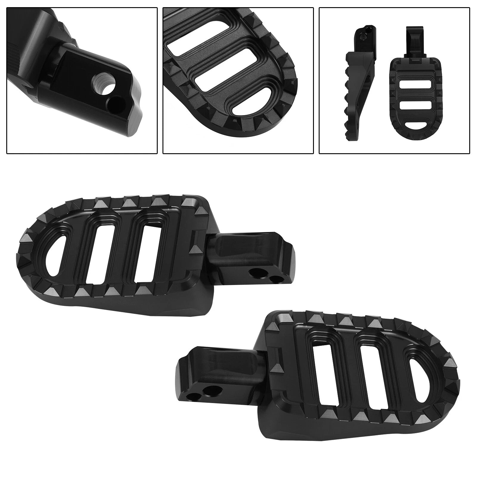 Rear Footrests Foot Pegs for Harley Sportster S, Breakout, Softail Slim (T9)