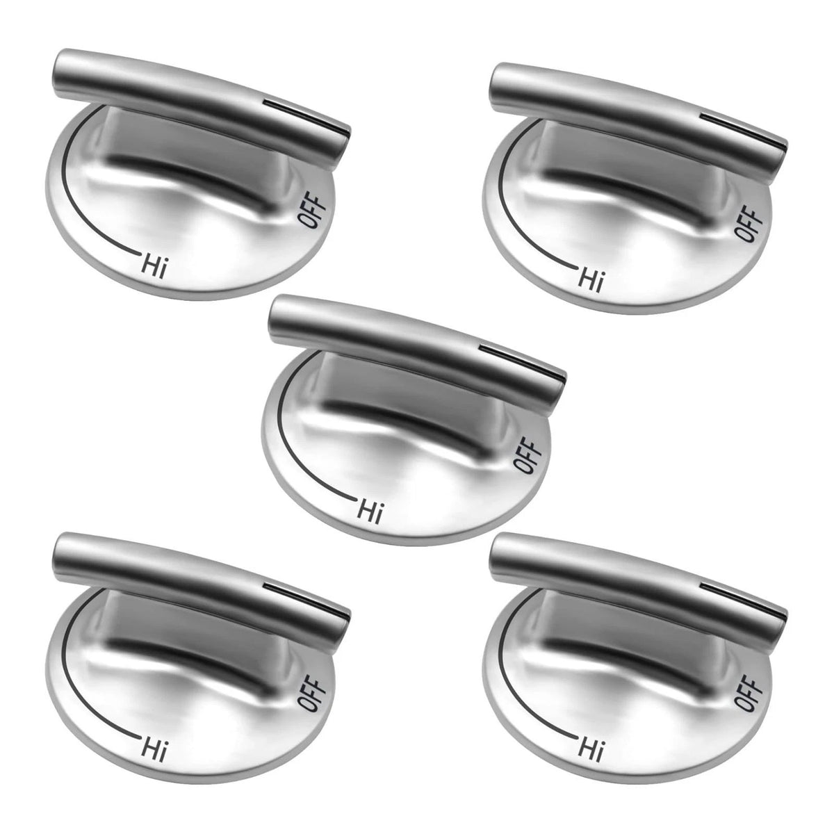 5pcs Gas Cooker Switch Knob for Maytag/Whirlpool (74007733)