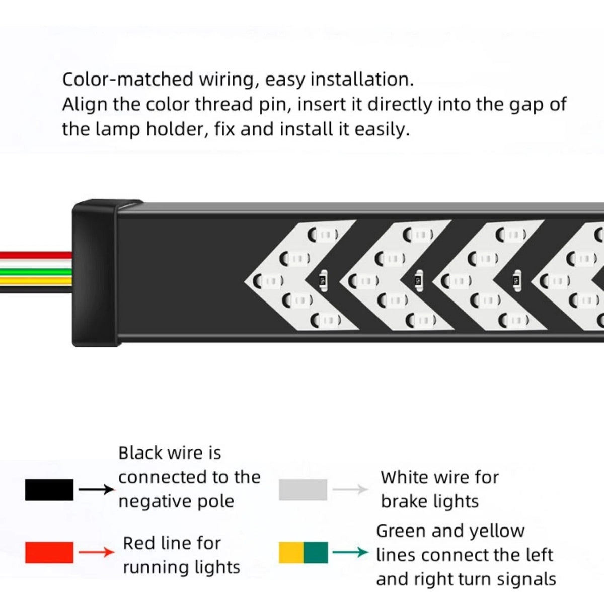 60" Tailgate LED Strip Light Bar for Truck (Universal Fit)