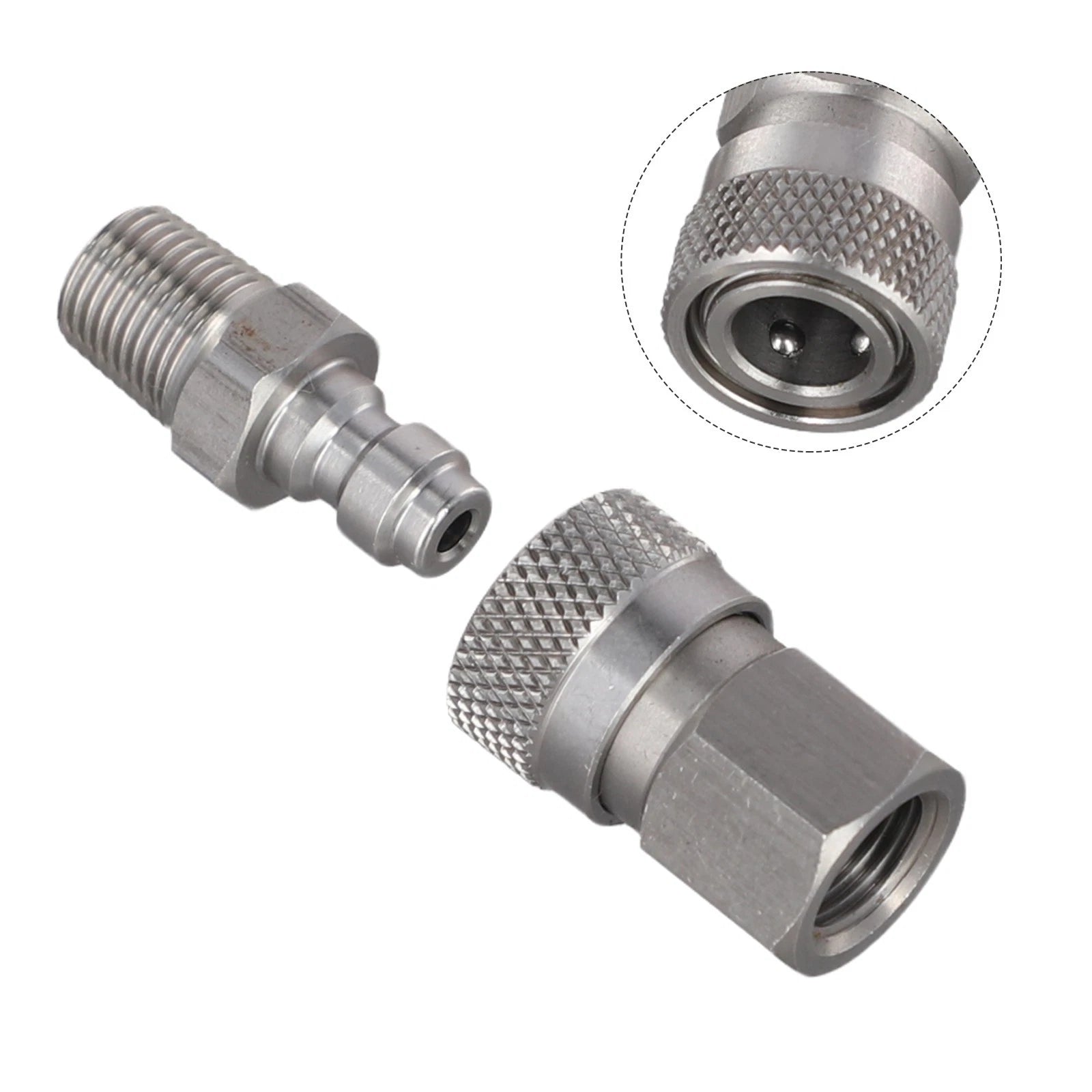 Quick Disconnect Connector Set in Stainless Steel for