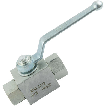 2X Hydraulic 2 Way High Pressure Ball Valve 1/4" - 500 Bar MWP Accessory