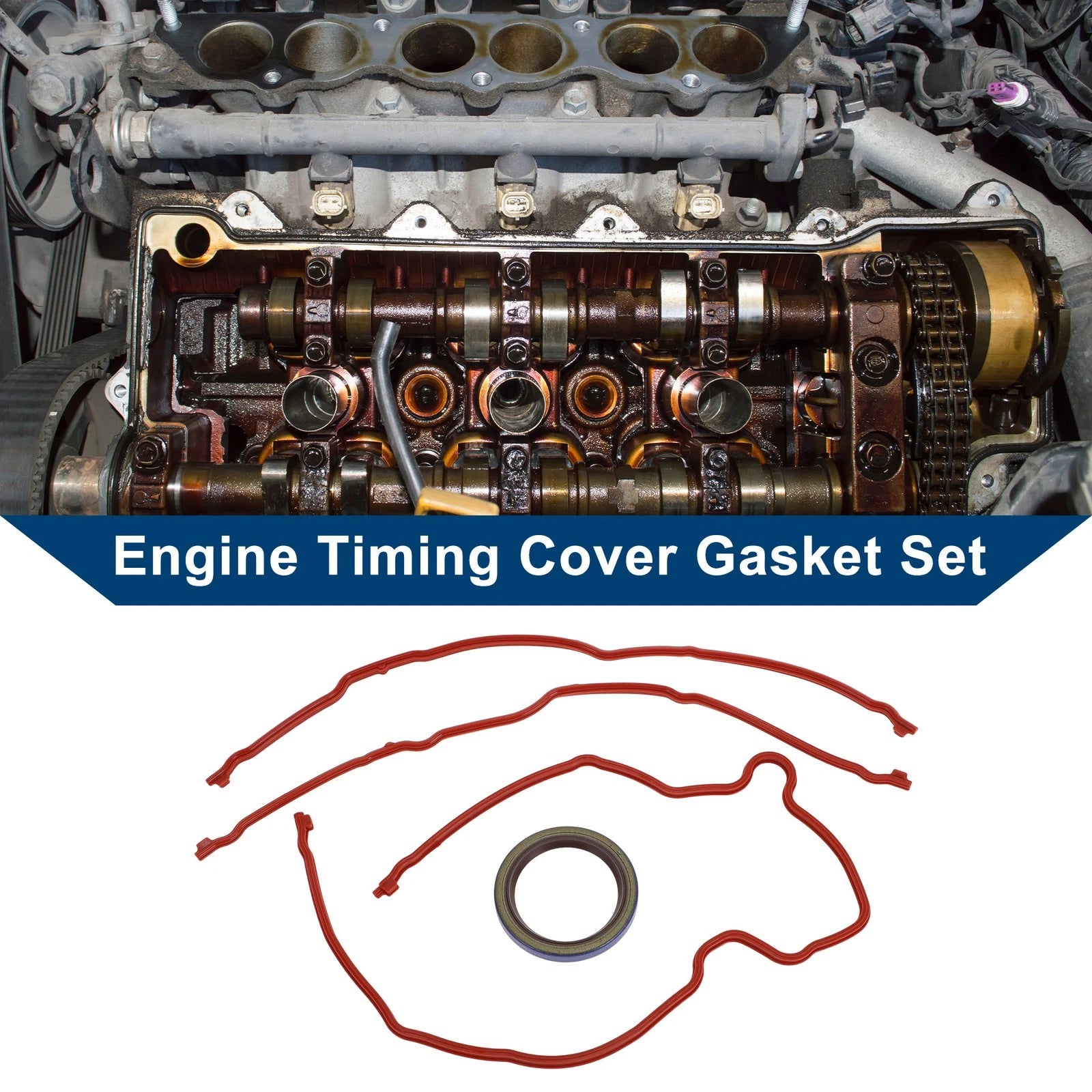 Engine Timing Cover Gasket Set TCS46096 for Ford Explorer (2006–2010)