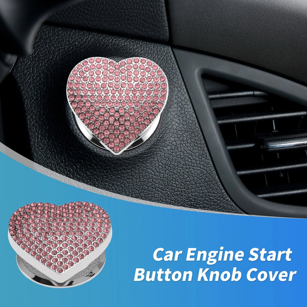 Control Switch Knob Button Cover Trim Ring for Universal (4 x 4.5 cm) Pink