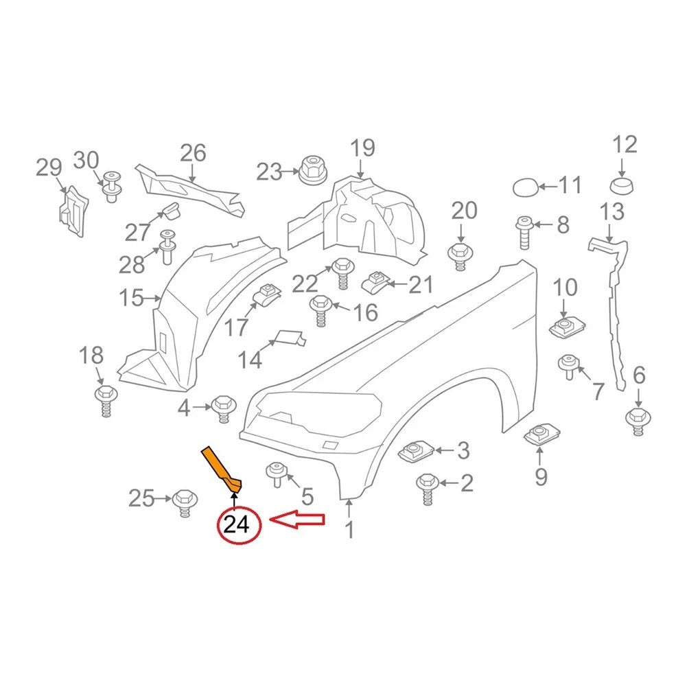 Black Front Right Pressure Lip for BMW X5 X6 (E70 E71 E72) 51757188840