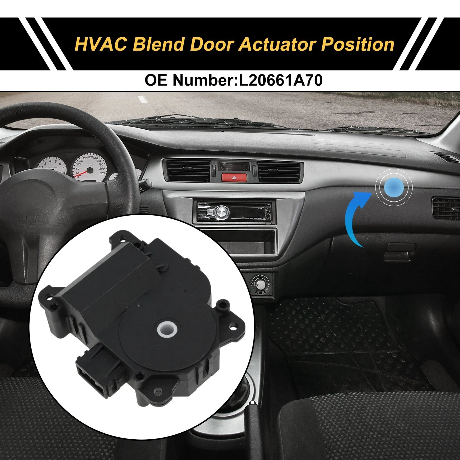 HVAC Heater Blend Door Actuator Replacement for Mazda CX-9 (2006–2007)