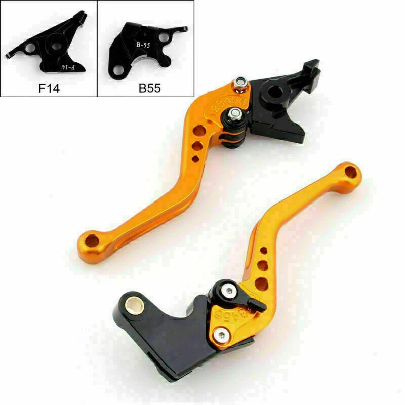 Short Brake Clutch Levers for Buell XB12R XB12Ss XB12Scg X1 S1 (2003–2009) Gold T9