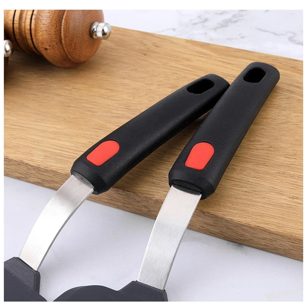 Set of 4 Ergonomic Silicone Spatulas for Kitchen Cooking
