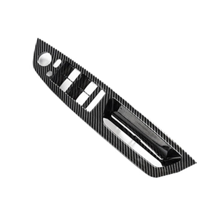 Set of 4 Carbon Fiber Window Switch Panel Door Pull Handle Kit for RHD Only