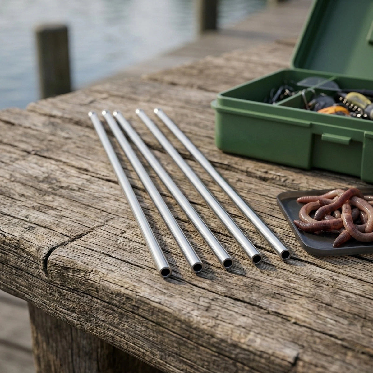 5Pcs Hollow Fishing Needles for Effective Bait Penetration