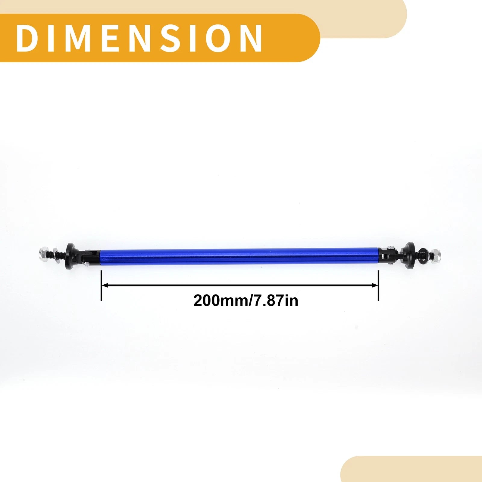 2X Adjustable Front Bumper Lip Splitter Strut Support Bars for