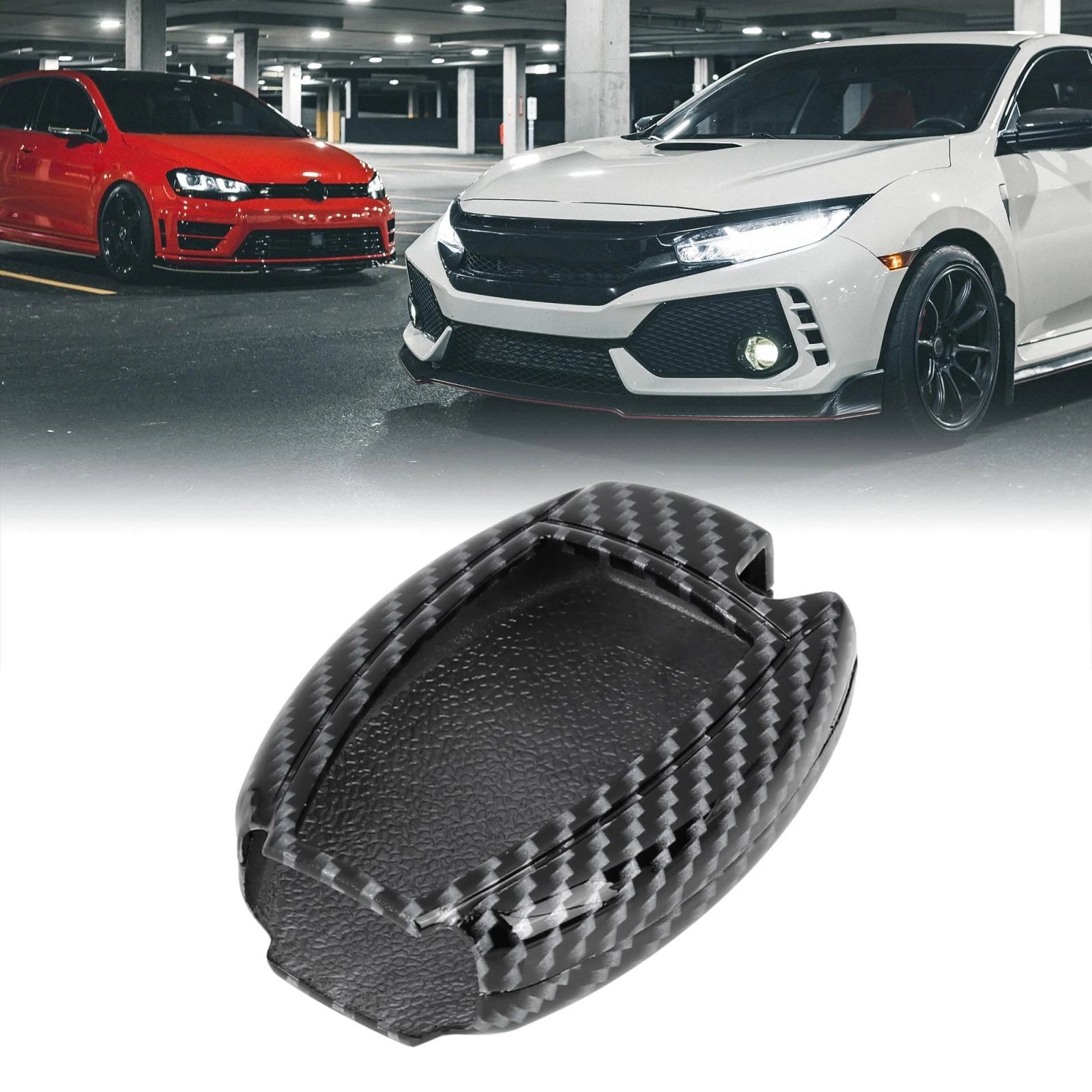 Flip Key Cover Shell for Mercedes-Benz ML350 Carbon Fiber Pattern (2006–2015)