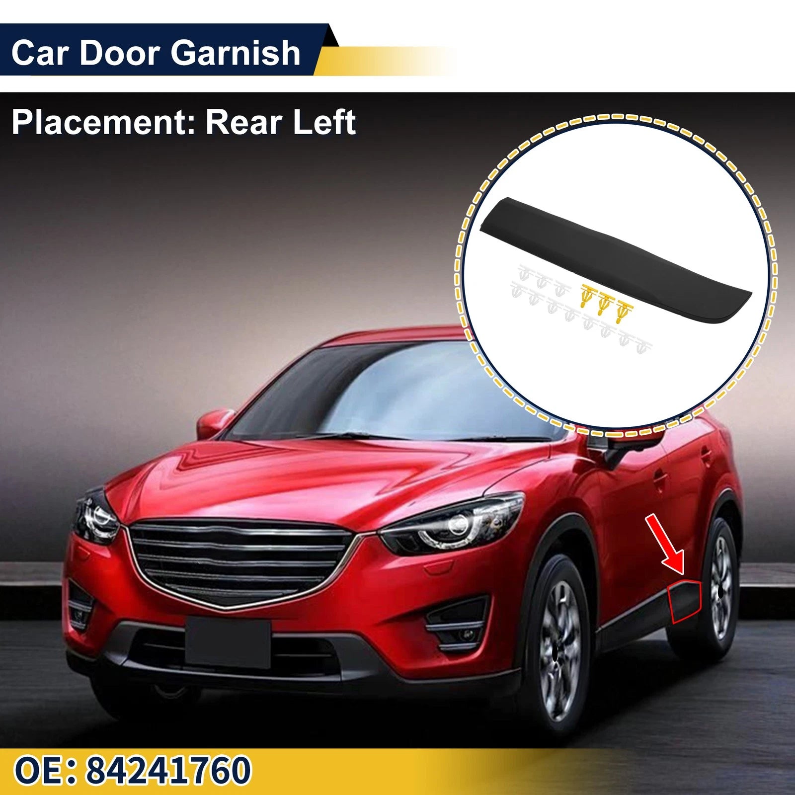 Lower Door Side Garnish Trim Replacement for Chevrolet Traverse (2009–2017)